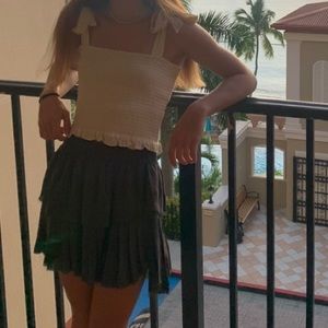 Super cute white tie tank